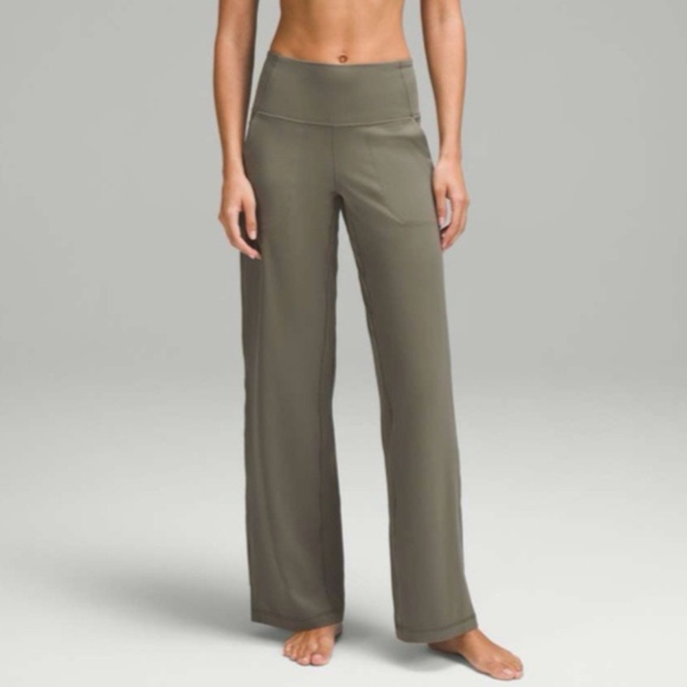 lululemon athletica Wide-Leg Pants in Olive